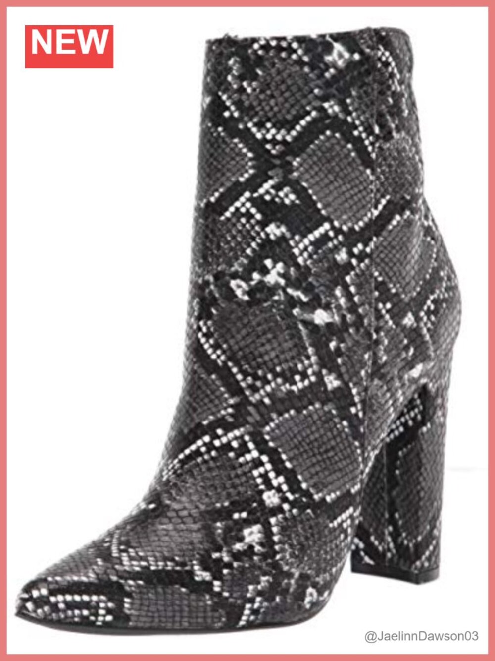 Women's Pointed Toe Block Heel Mid-Calf Boots